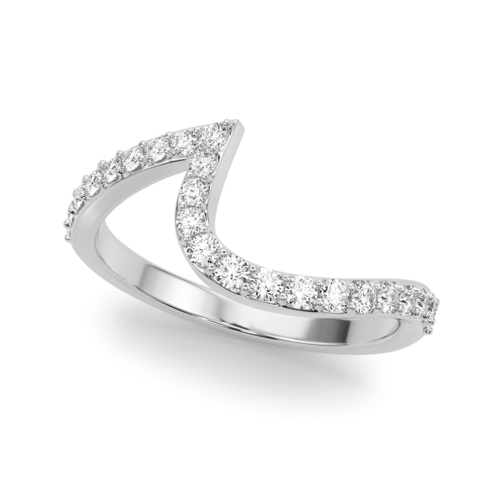Diamond Half Eternity Ring in Gold & Platinum