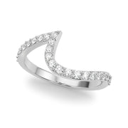 Diamond Half Eternity Ring in Gold & Platinum