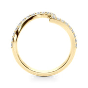 Diamond Half Eternity Ring in Gold & Platinum