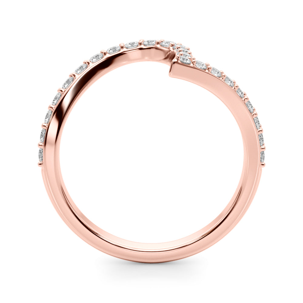 Diamond Half Eternity Ring in Gold & Platinum