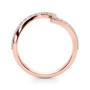 Diamond Half Eternity Ring in Gold & Platinum