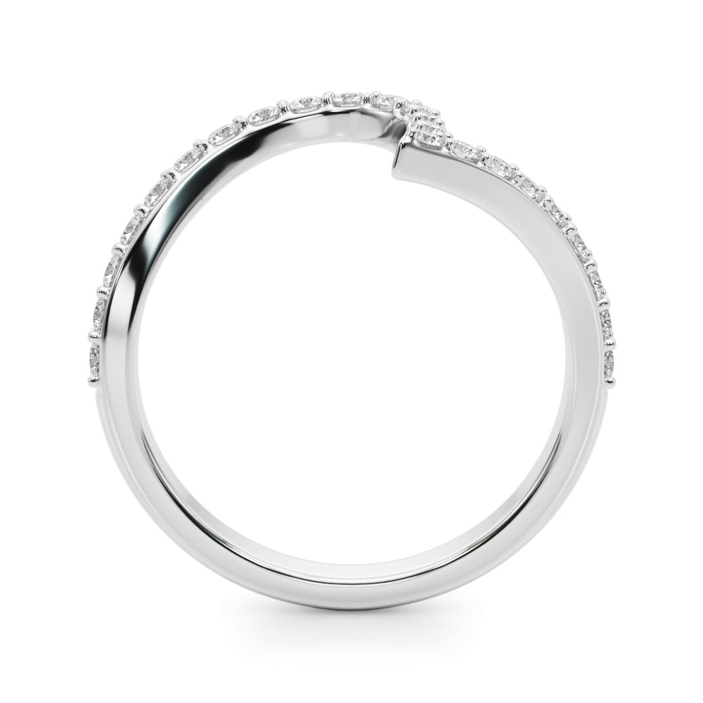 Diamond Half Eternity Ring in Gold & Platinum