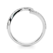 Diamond Half Eternity Ring in Gold & Platinum