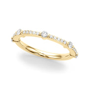 Straight Half Eternity Ring in 10K/14K gold and platinum with certified lab-grown or natural diamonds