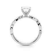 Sculpted Twist Diamond Engagement Ring Round Diamond Engagement Ring in 10K/14K gold and platinum with certified lab-grown or natural diamonds