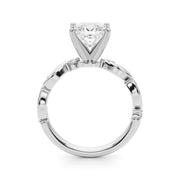 Sculpted Twist Diamond Engagement Ring Round Diamond Engagement Ring in 10K/14K gold and platinum with certified lab-grown or natural diamonds
