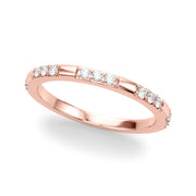 Contemporary Half Eternity Ring in Gold & Platinum