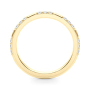 Contemporary Half Eternity Ring in Gold & Platinum