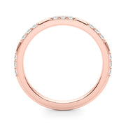 Contemporary Half Eternity Ring in Gold & Platinum