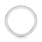 Contemporary Half Eternity Ring in Gold & Platinum