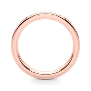 Channel Set Baguette Half Eternity Ring in Gold & Platinum