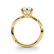 Graceful Twisted Shank Engagement Ring Round Diamond Engagement Ring in 10K/14K gold and platinum with certified lab-grown or natural diamonds