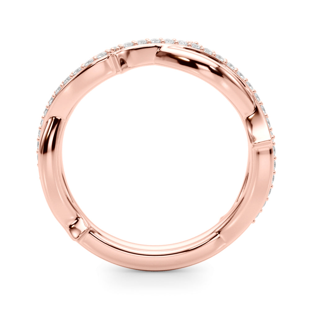 Twisting Thorn Half Eternity Ring in Gold & Platinum