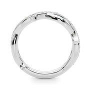 Twisting Thorn Half Eternity Ring in Gold & Platinum