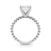 Classic Bead Engagement Ring Round Diamond Engagement Ring in 10K/14K gold and platinum with certified lab-grown or natural diamonds