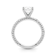 Heirloom Cable Dia Engagement Ring Round Diamond Engagement Ring in 10K/14K gold and platinum with certified lab-grown or natural diamonds