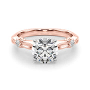 Luxe Infinity Dia Engagement Ring Round Diamond Engagement Ring in 10K/14K gold and platinum with certified lab-grown or natural diamonds