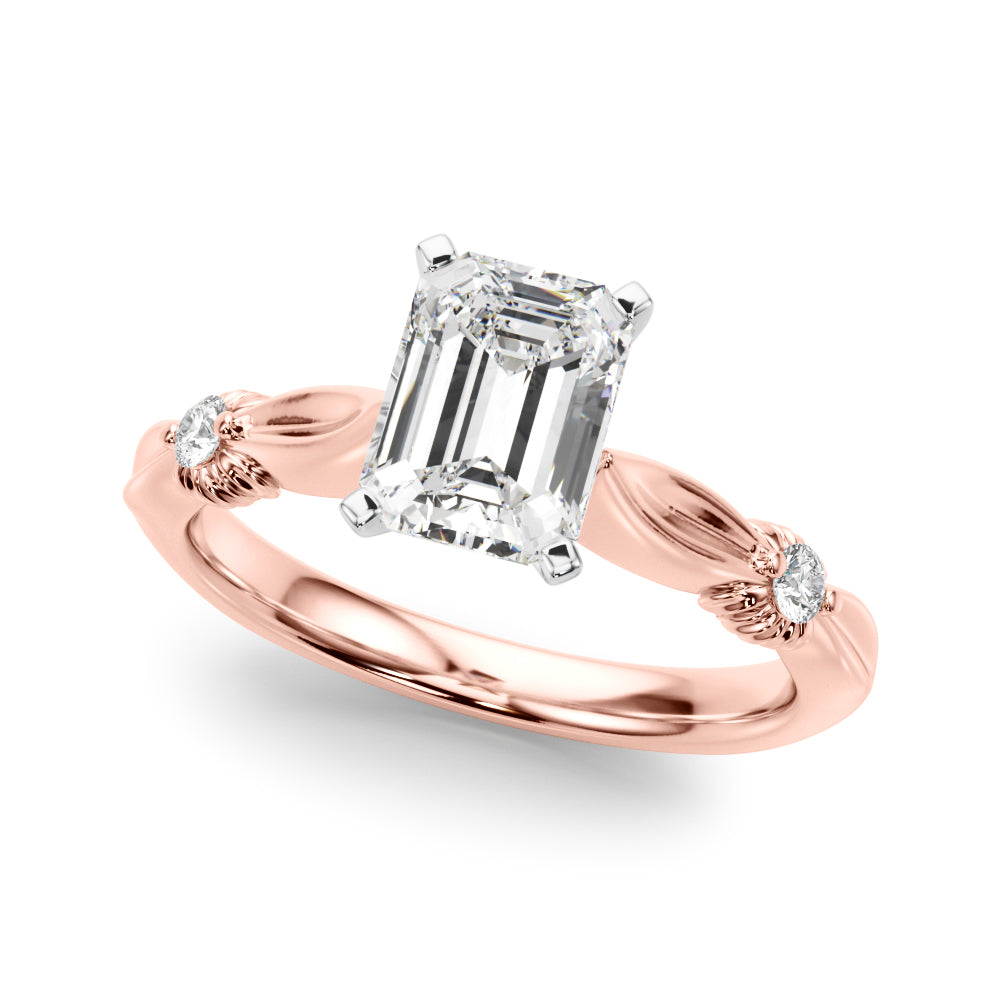 Luxe Infinity Dia Engagement Ring Round Diamond Engagement Ring in 10K/14K gold and platinum with certified lab-grown or natural diamonds