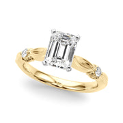 Luxe Infinity Dia Engagement Ring Round Diamond Engagement Ring in 10K/14K gold and platinum with certified lab-grown or natural diamonds