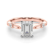 Luxe Infinity Dia Engagement Ring Round Diamond Engagement Ring in 10K/14K gold and platinum with certified lab-grown or natural diamonds