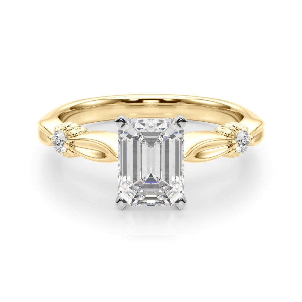 Luxe Infinity Dia Engagement Ring Round Diamond Engagement Ring in 10K/14K gold and platinum with certified lab-grown or natural diamonds