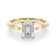 Luxe Infinity Dia Engagement Ring Round Diamond Engagement Ring in 10K/14K gold and platinum with certified lab-grown or natural diamonds