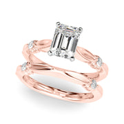 Luxe Infinity Dia Engagement Ring Round Diamond Engagement Ring in 10K/14K gold and platinum with certified lab-grown or natural diamonds