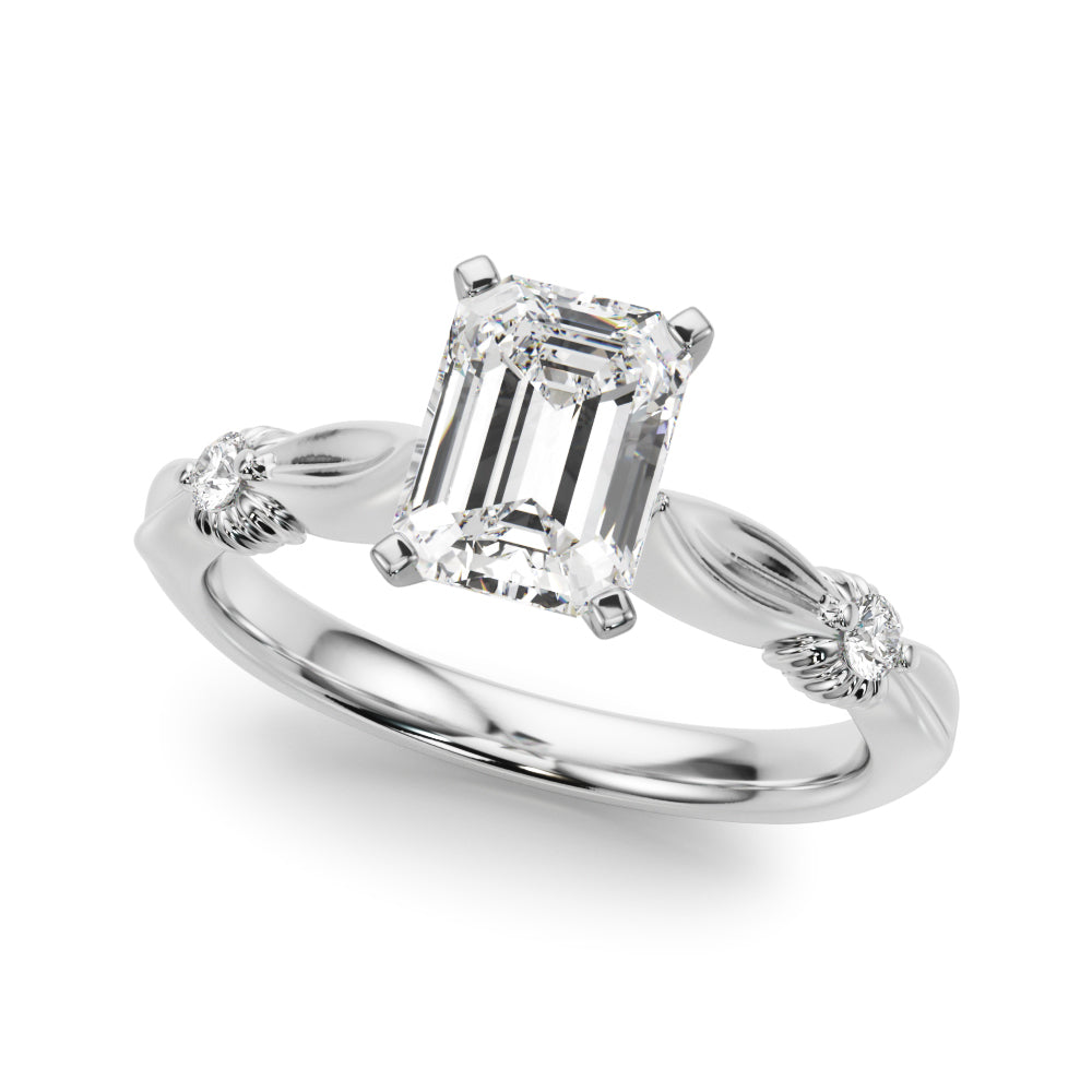Luxe Infinity Dia Engagement Ring Round Diamond Engagement Ring in 10K/14K gold and platinum with certified lab-grown or natural diamonds