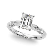 Luxe Infinity Dia Engagement Ring Round Diamond Engagement Ring in 10K/14K gold and platinum with certified lab-grown or natural diamonds