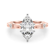 Luxe Infinity Dia Engagement Ring Round Diamond Engagement Ring in 10K/14K gold and platinum with certified lab-grown or natural diamonds