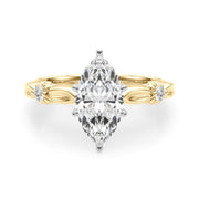 Luxe Infinity Dia Engagement Ring Round Diamond Engagement Ring in 10K/14K gold and platinum with certified lab-grown or natural diamonds