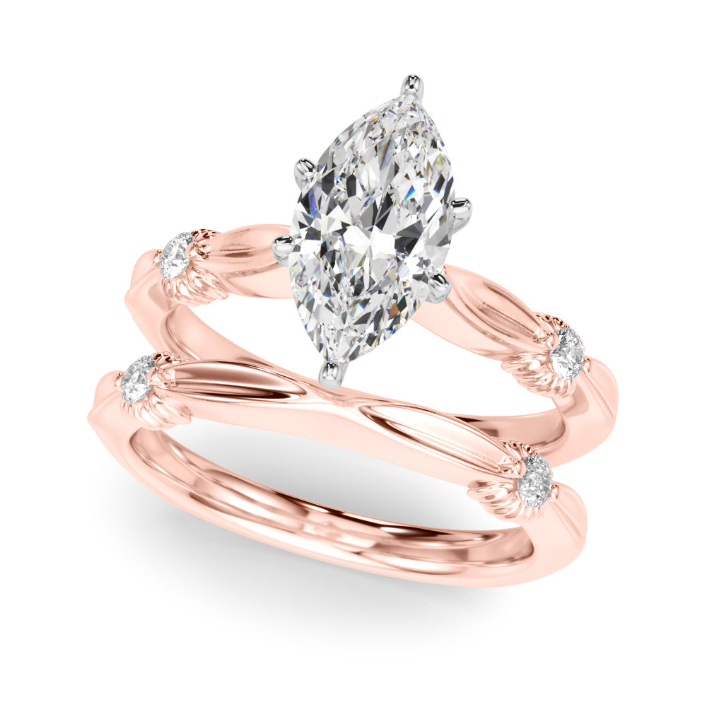 Luxe Infinity Dia Engagement Ring Round Diamond Engagement Ring in 10K/14K gold and platinum with certified lab-grown or natural diamonds