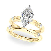 Luxe Infinity Dia Engagement Ring Round Diamond Engagement Ring in 10K/14K gold and platinum with certified lab-grown or natural diamonds