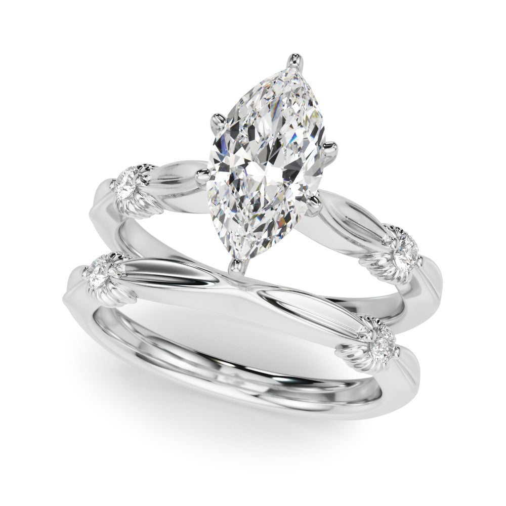 Luxe Infinity Dia Engagement Ring Round Diamond Engagement Ring in 10K/14K gold and platinum with certified lab-grown or natural diamonds