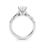Luxe Infinity Dia Engagement Ring Round Diamond Engagement Ring in 10K/14K gold and platinum with certified lab-grown or natural diamonds