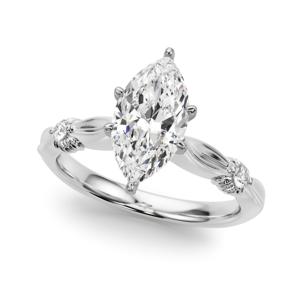 Luxe Infinity Dia Engagement Ring Round Diamond Engagement Ring in 10K/14K gold and platinum with certified lab-grown or natural diamonds