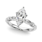 Luxe Infinity Dia Engagement Ring Round Diamond Engagement Ring in 10K/14K gold and platinum with certified lab-grown or natural diamonds