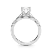 Luxe Infinity Dia Engagement Ring Round Diamond Engagement Ring in 10K/14K gold and platinum with certified lab-grown or natural diamonds