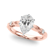 Luxe Infinity Dia Engagement Ring Round Diamond Engagement Ring in 10K/14K gold and platinum with certified lab-grown or natural diamonds