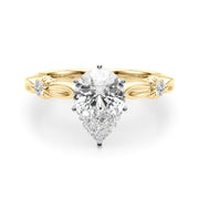Luxe Infinity Dia Engagement Ring Round Diamond Engagement Ring in 10K/14K gold and platinum with certified lab-grown or natural diamonds