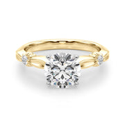 Luxe Infinity Dia Engagement Ring Round Diamond Engagement Ring in 10K/14K gold and platinum with certified lab-grown or natural diamonds