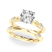 Luxe Infinity Dia Engagement Ring Round Diamond Engagement Ring in 10K/14K gold and platinum with certified lab-grown or natural diamonds
