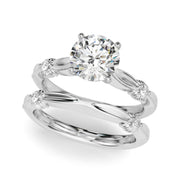 Luxe Infinity Dia Engagement Ring Round Diamond Engagement Ring in 10K/14K gold and platinum with certified lab-grown or natural diamonds