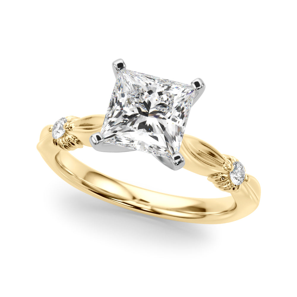 Luxe Infinity Dia Engagement Ring Round Diamond Engagement Ring in 10K/14K gold and platinum with certified lab-grown or natural diamonds