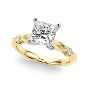 Luxe Infinity Dia Engagement Ring Round Diamond Engagement Ring in 10K/14K gold and platinum with certified lab-grown or natural diamonds