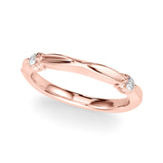 Infinity Half Eternity Ring in Gold & Platinum