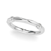 Infinity Half Eternity Ring in Gold & Platinum