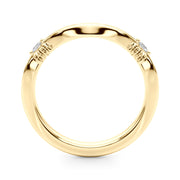 Infinity Half Eternity Ring in Gold & Platinum