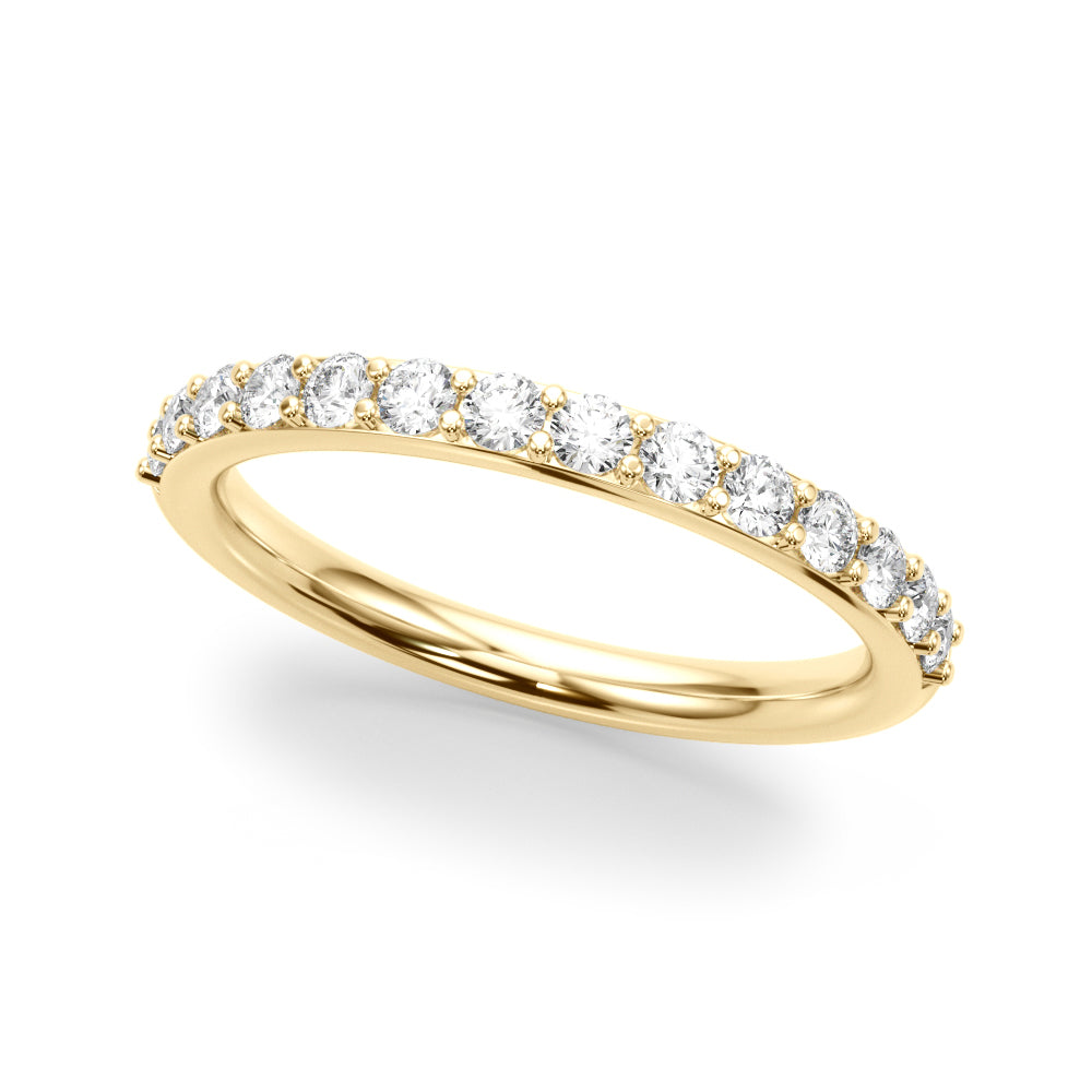Straight Half Eternity Ring in 10K/14K gold and platinum with certified lab-grown or natural diamonds
