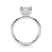 Couture Cut Solitaire Princess Diamond Engagement Ring in 10K/14K gold and platinum with certified lab-grown or natural diamonds